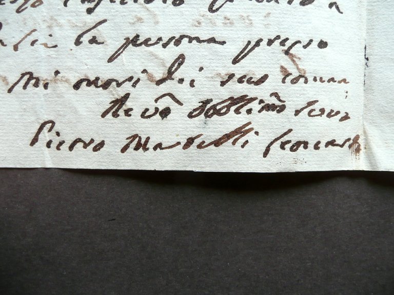 Autografo Pietro Martelli Leonardi Lettera Lucca 1810 Medico Spallanzani Scarpa | Immagine Gallery 3