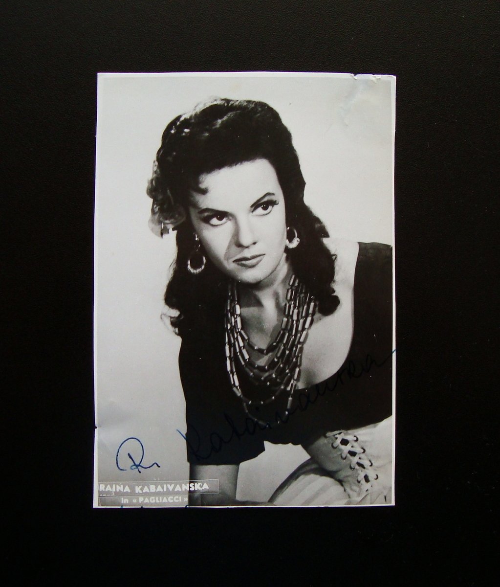 Autografo Raina Kabaivanska Soprano Pagliacci Teatro