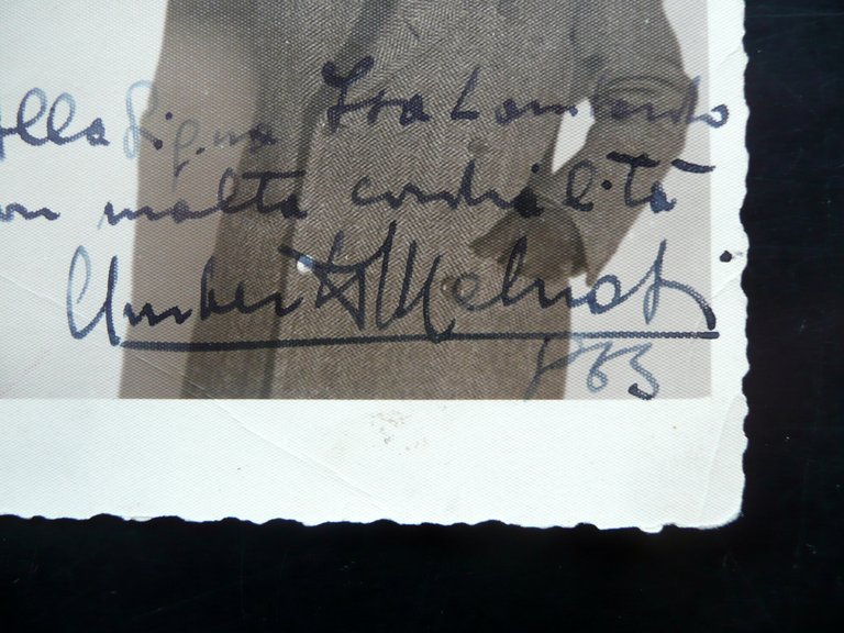 Autografo Umberto Melnati Cartolina Postale 1963(?) Spettacolo Teatro Cinema