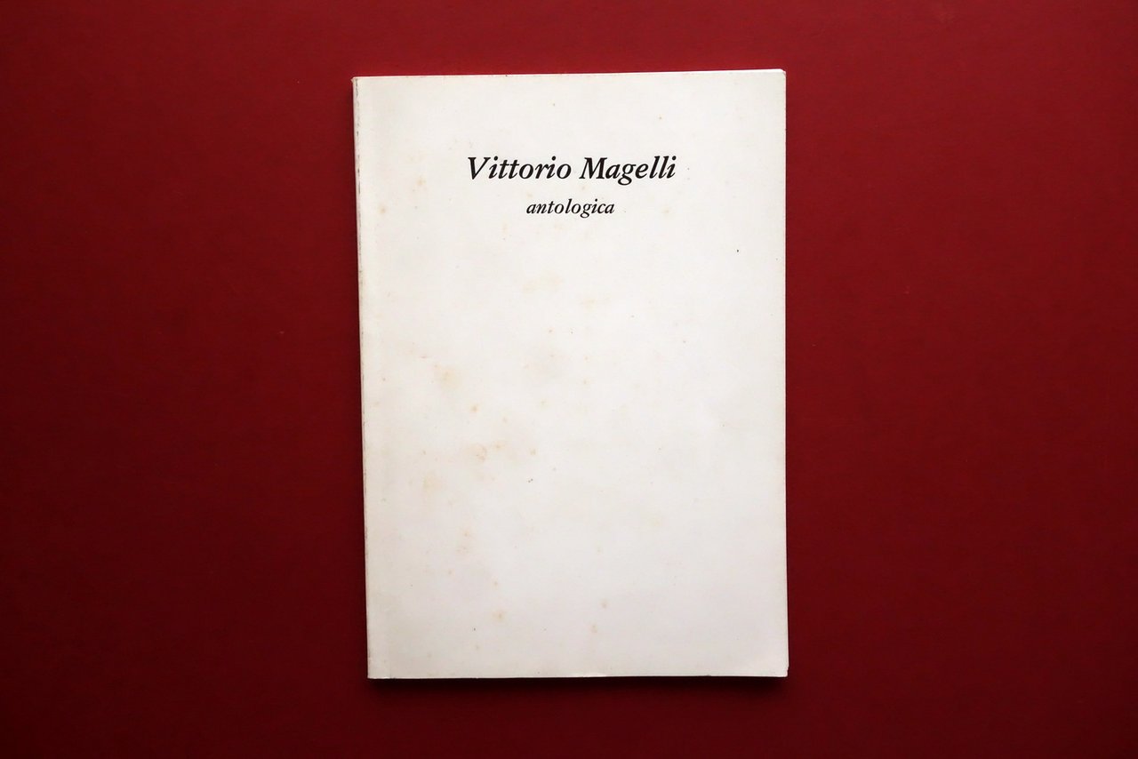 Autografo Vittorio Magelli Dedica Firma Catalogo Antologica Modena 1981 Arte