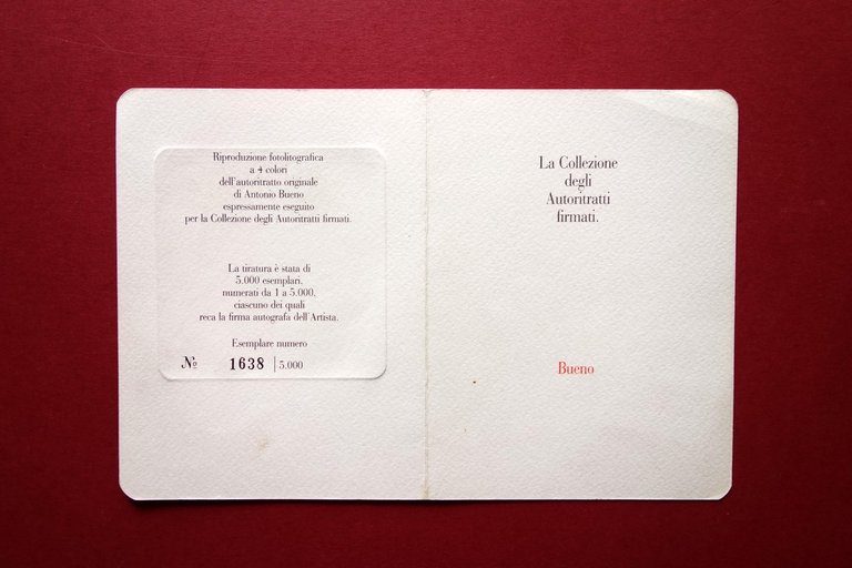 Autoritratti Firmati Antonio Botero 1981 Fotolitografia a 4 Colori Numerato