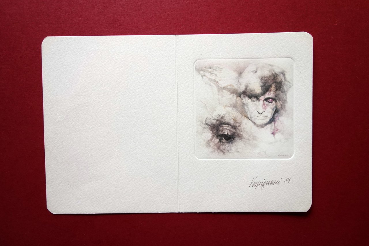 Autoritratti Firmati Renzo Vespignani 1981 Fotolitografia a 4 Colori Numerato