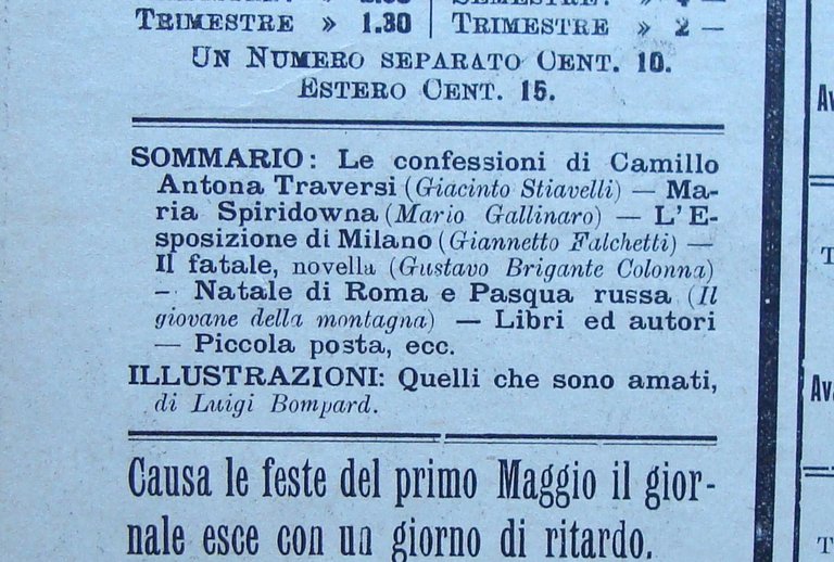 Avanti della Domenica Anno IV Numero 18 7 maggio 1906 …
