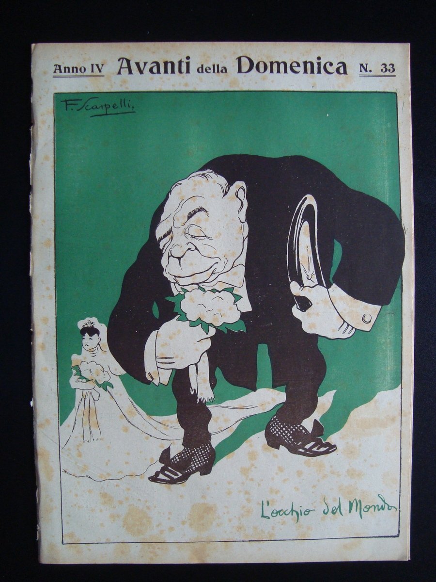 Avanti della Domenica Anno IV Numero 33 1906 Scarpelli Socialismo