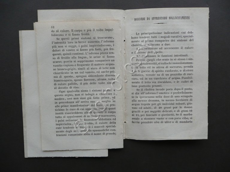 Avvertimento Popolare Intorno al Cholera Morbus Esposto da P.G. di …