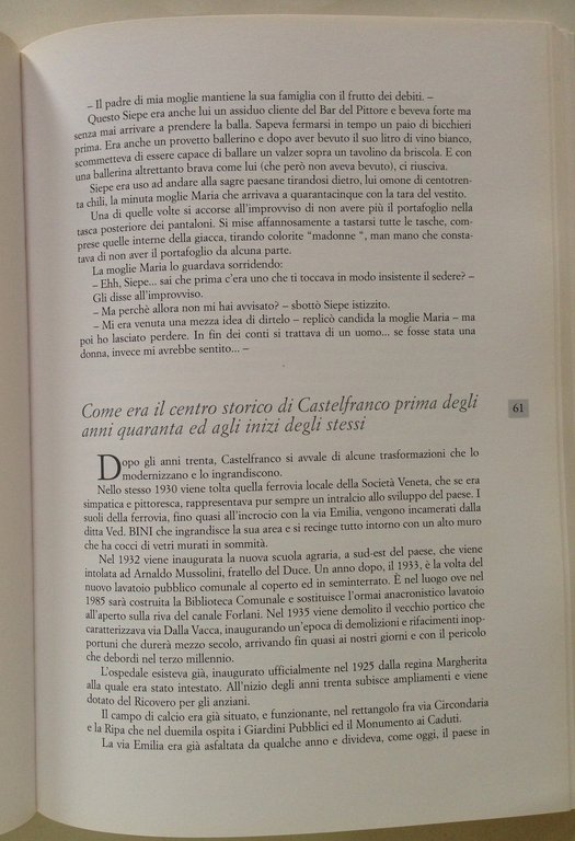 B. Magni Storie Castelfranchesi del Passato Prossimo e Remoto Bertelli …