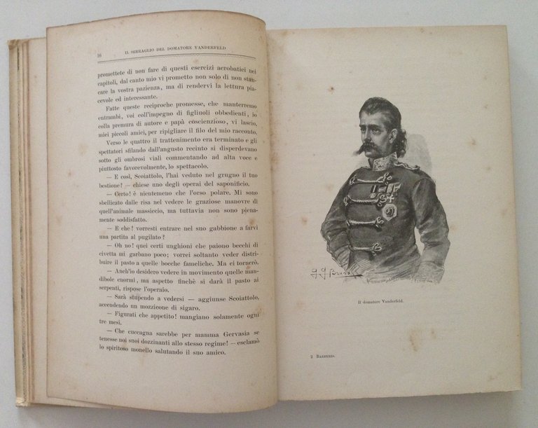 BARBERIS LUIGI IL SERRAGLIO DEL DOMATORE VANDERFELD MILANO PARAVIA 1897 | Immagine Gallery 3