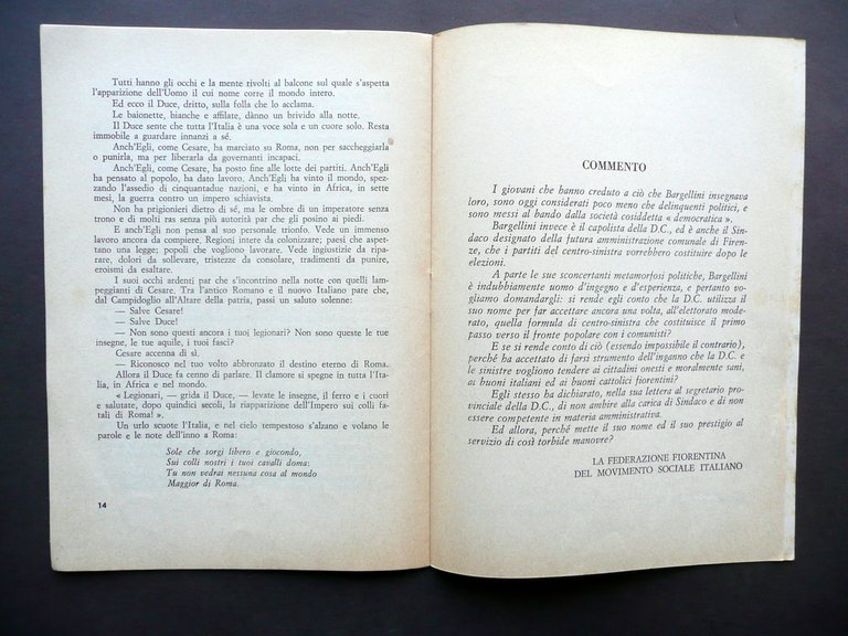 Bargellini Racconta. Letture Libro IV Classe Ventennio MSI Politica Anni … | Immagine Gallery 2