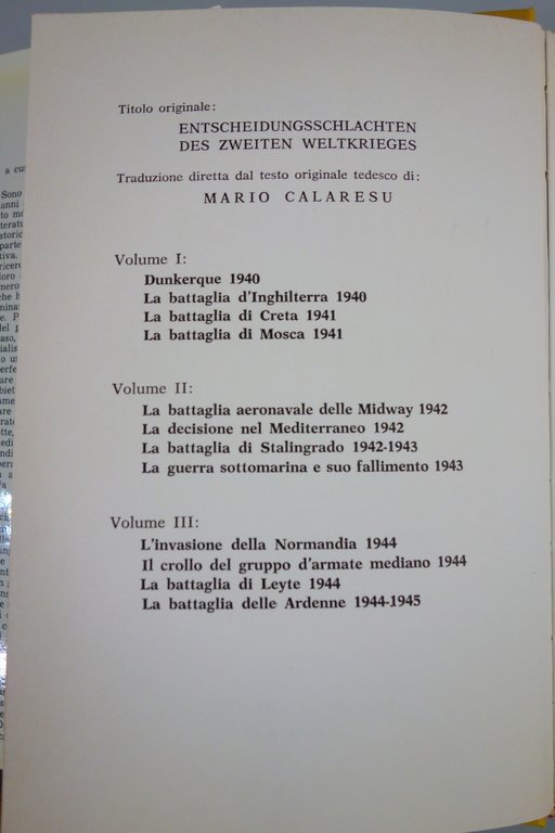 BATTAGLIE DECISIVE DELLA SECONDA GUERRA MONDIALE JACOBSEN ROHWER 3 VOLL …