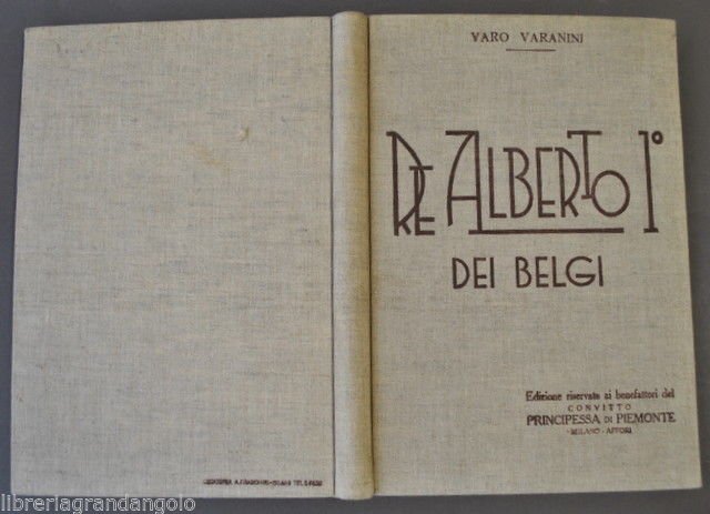 Belgio Re Alberto I dei Belgi Benefattori Convitto Principessa Piemonte …