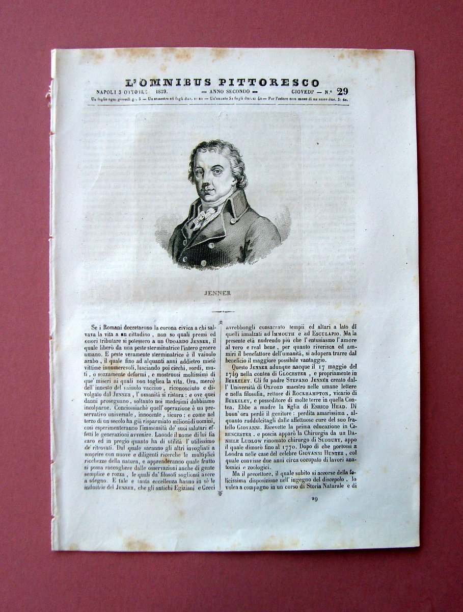 Bergamo incisione+articolo Rivista L'Ombibus Pittoresco N 29 Napoli 1839 | Immagine principale