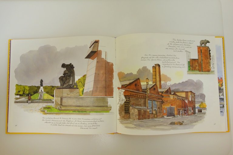 BERLINO BERLIN SKETCHBOOK PAINTINGS MOIREAU VON BRAUCHITSCH BRAUS ACQUERELLI