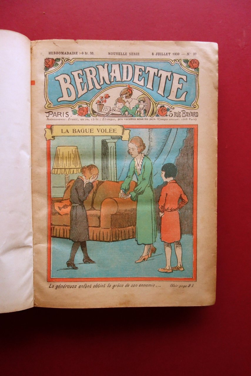 Bernadette Hebdomadaire Paris 1930 27 Numeri Luglio Dicembre