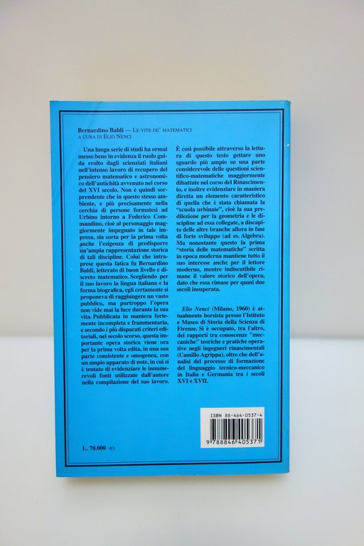 Bernardino Baldi Le Vite dei Matematici a cura di E. …