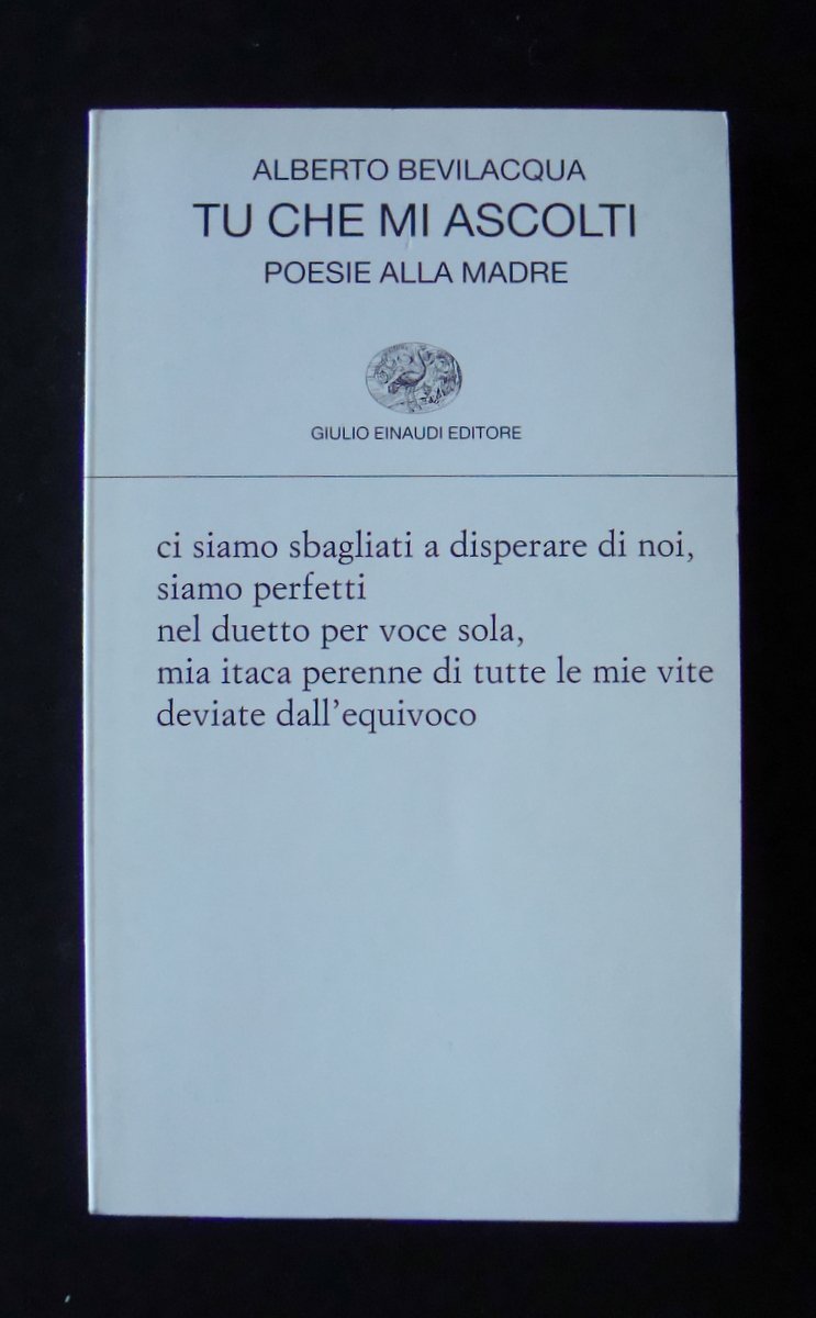 BEVILACQUA ALBERTO TU CHE MI ASCOLTI COLLEZIONE DI POESIA 338 …