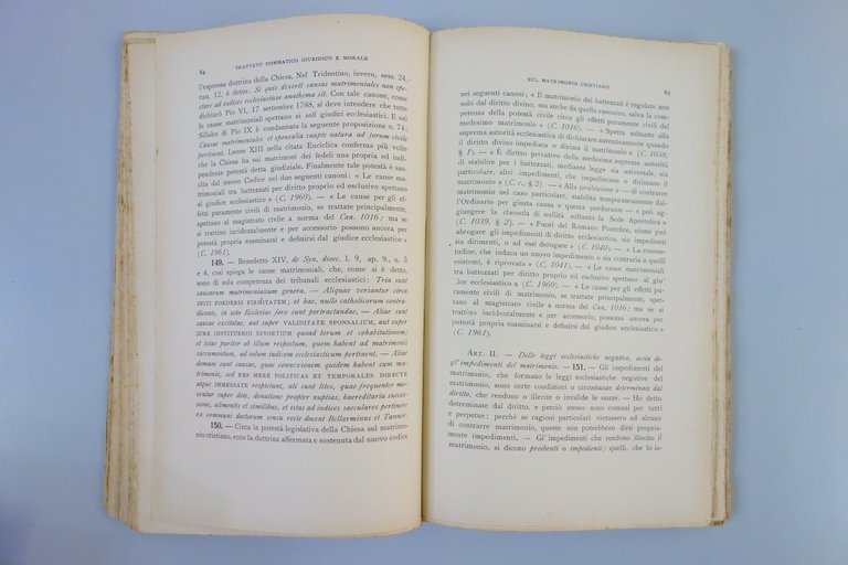 BEVILACQUA TRATTATO SUL MATRIMONIO CRISTIANO SECONDA ED. TIP. PONTIFICIA 1918