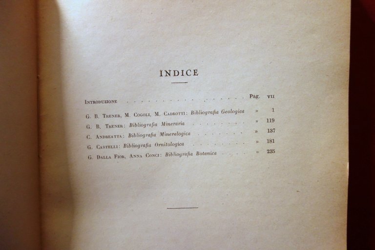 Bibliografia Generale della Venezia Tridentina Parte Prima Vedi Indice 1932