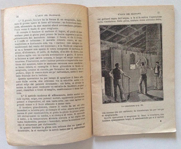 Biblioteca del Popolo L'Arte del Magnano Casa Editrice Sonzogno Milano …