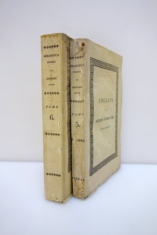 Biblioteca Storica di Diodoro Siculo Compagnoni Tomo V VI Sonzogno …