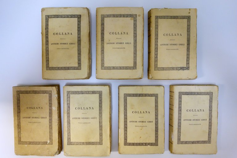 Biblioteca Storica di Diodoro Siculo Sonzogno Milano 1820-1822 7 Volumi …
