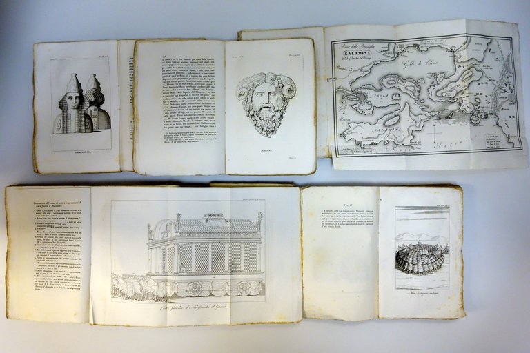 Biblioteca Storica di Diodoro Siculo Sonzogno Milano 1820-1822 7 Volumi …
