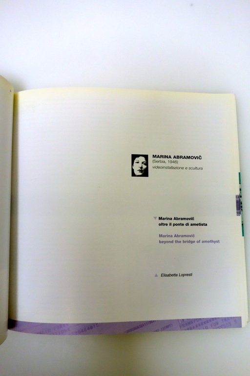 BIENNALE DONNA XI EDIZIONE ARTISTE CONTEMPORANEE FERRARA 2004 MARINA ABRAMOVIC | Immagine Gallery 3