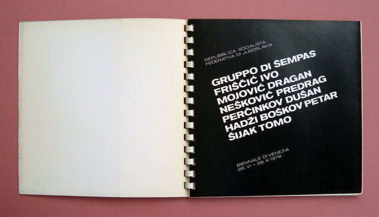 Biennale Venezia 1978 Gruppo Sempas GIP Belgrado Repub.Socialista Jugoslavia