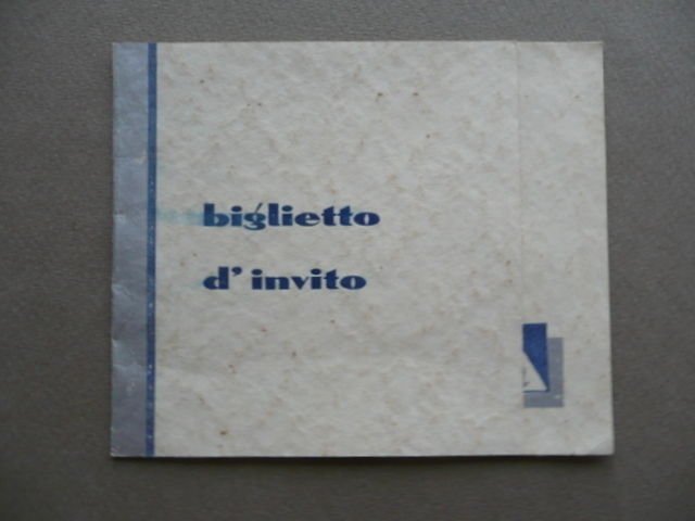 Biglietto Invito Circolo Danza Codigoro 1935