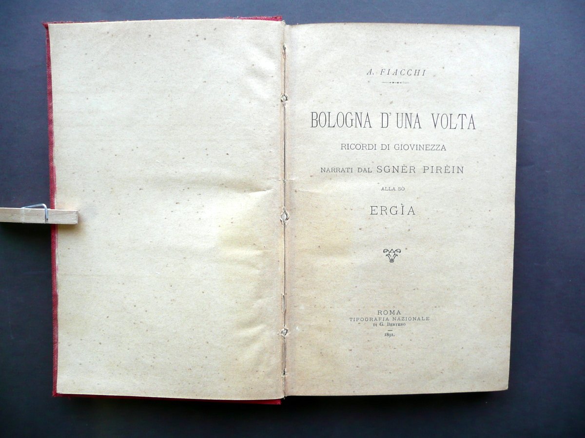 Bologna d'una Volta Sgner Pirein A. Fiacchi Tip. Nazionale Roma … | Immagine principale