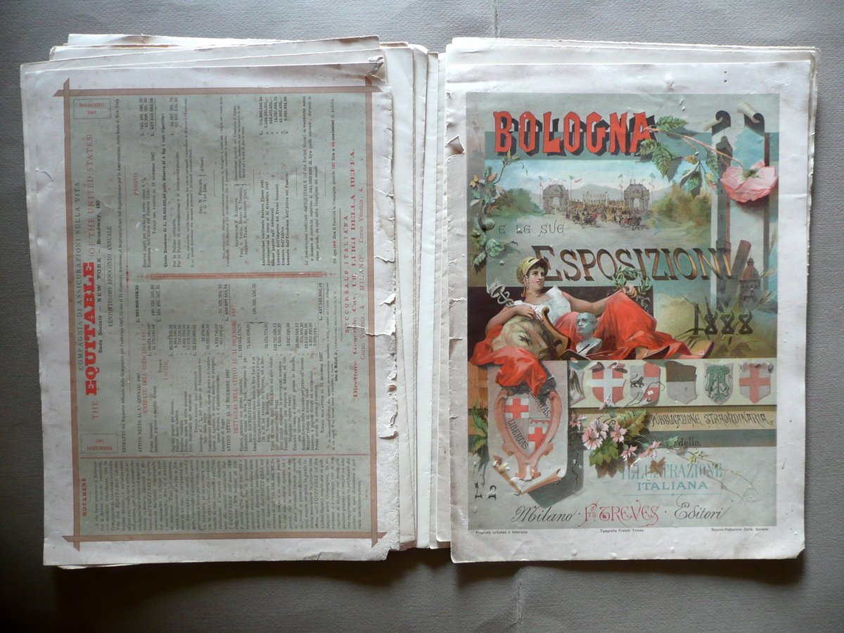 Bologna e le Sue Esposizioni Illustrazione Italiana Treves Milano 1888