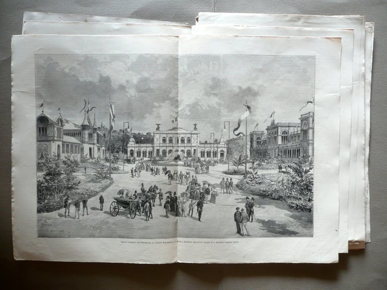Bologna e le Sue Esposizioni Illustrazione Italiana Treves Milano 1888