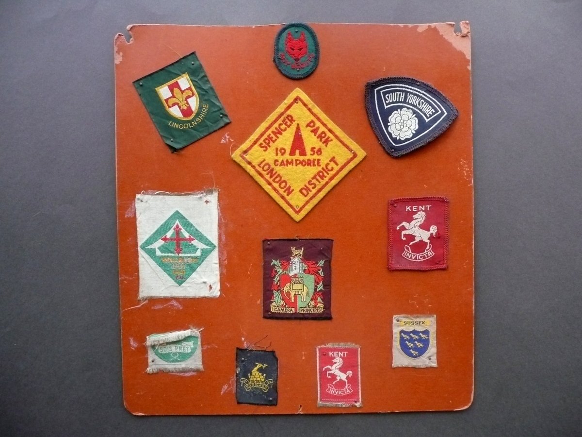 Boy Scout 11 Distintivi di Stoffa Gruppi Inghilterra Anni '50 …