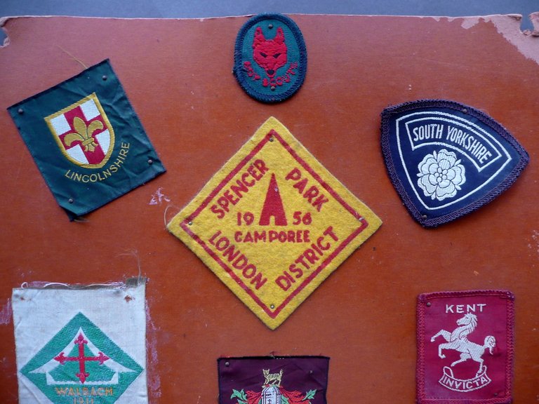 Boy Scout 11 Distintivi di Stoffa Gruppi Inghilterra Anni '50 …