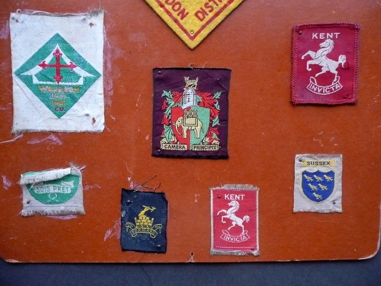 Boy Scout 11 Distintivi di Stoffa Gruppi Inghilterra Anni '50 …