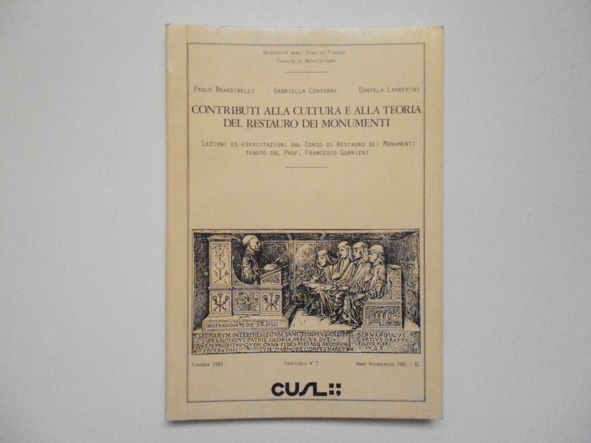 Brandinelli Contorni Lamberini Contributi alla Cultura E alla Teoria CUSL …