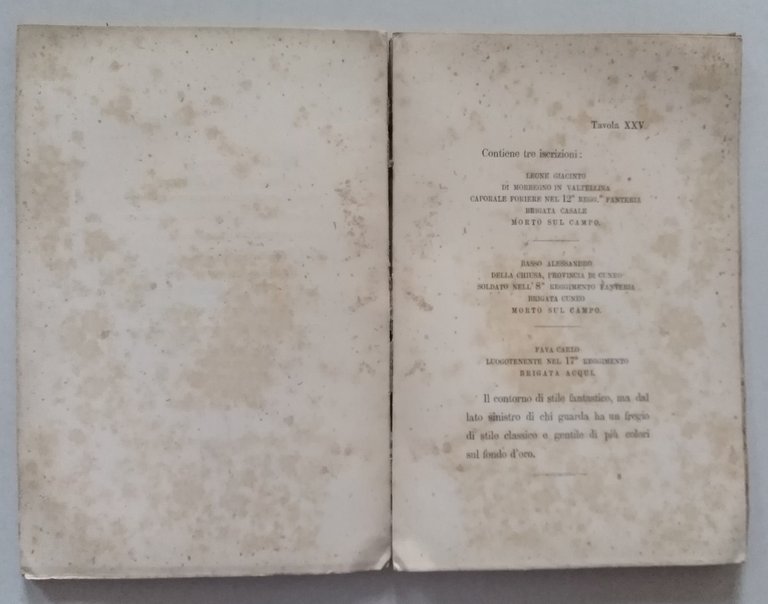 Breve Descrizione Delle Miniature Contenute nell'Album Torre di Solferino Imola