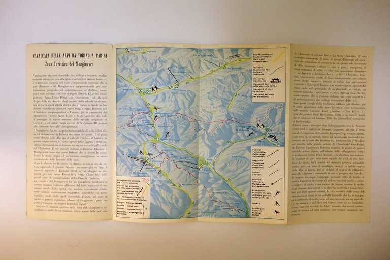 Brochure Cavalcata delle Alpi Torino Parigi Monginevro ENIT Torino Campagnoli