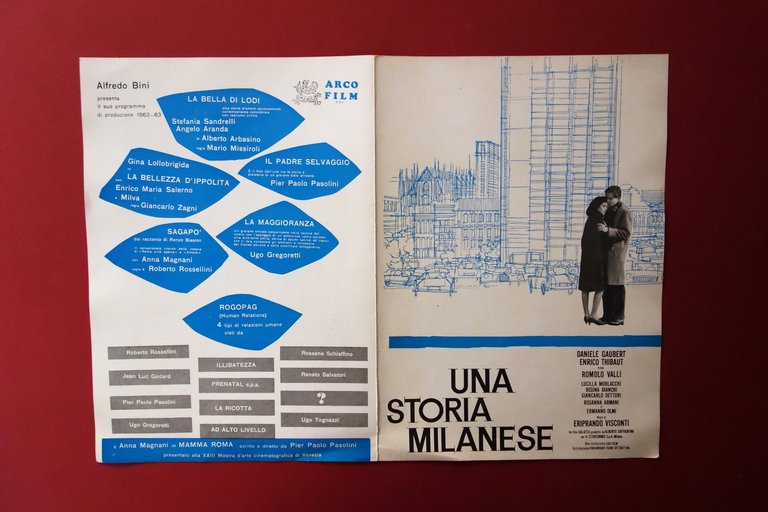 Brochure Pubblicitaria Visconti Una Storia Milanese Canzoni nel Mondo Valli …