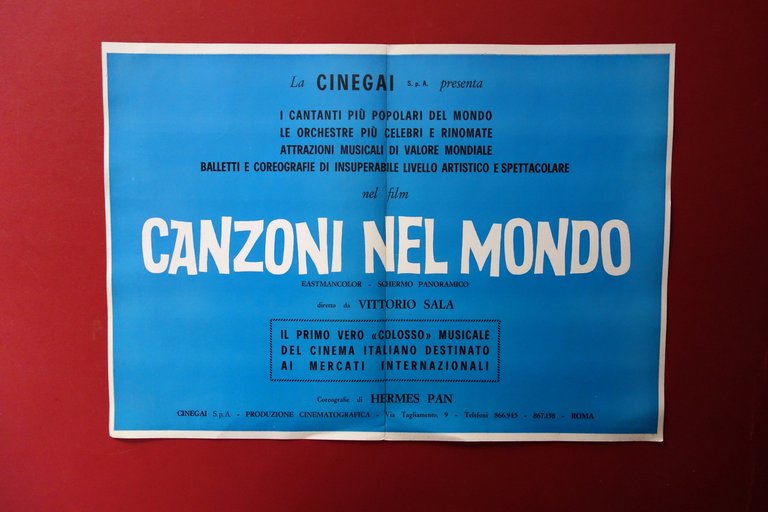 Brochure Pubblicitaria Visconti Una Storia Milanese Canzoni nel Mondo Valli …