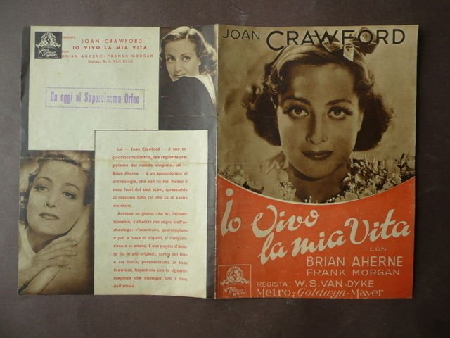 Brossura Cinema Joan Crawford Film Io Vivo Mia Vita anni … | Immagine principale