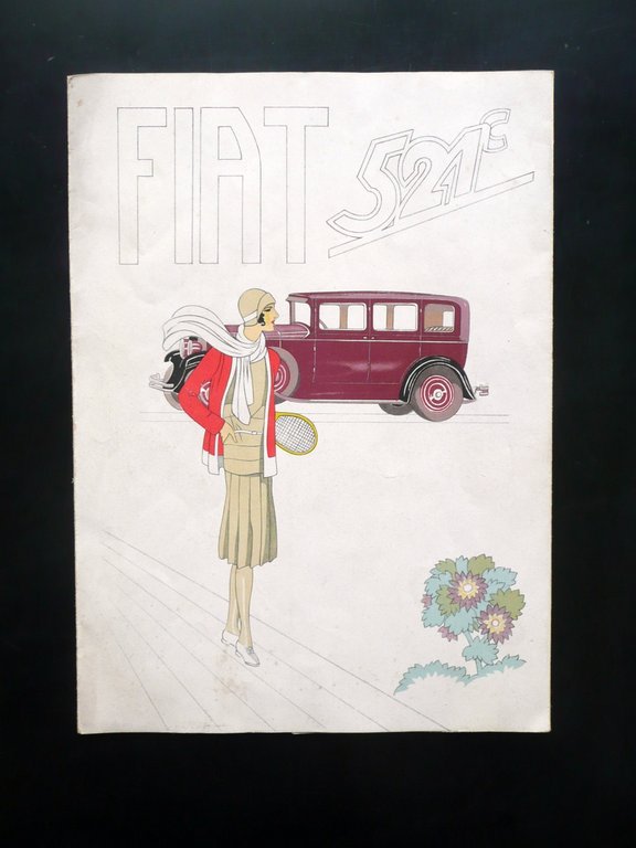 Brossura Fiat Modello 521C Torpedo Chassis Motore Barabino Graeve 1930 …