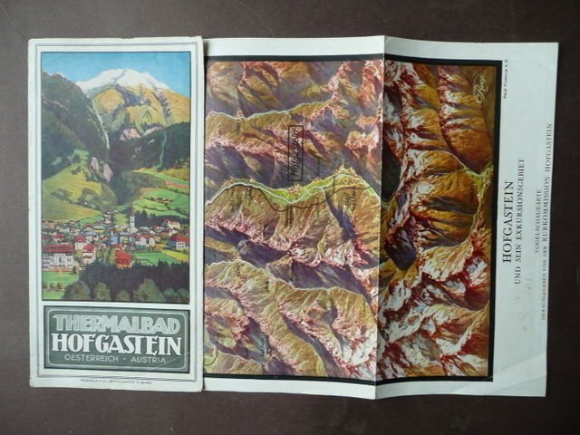 Brossura Figurata Hofgastein Austria Thermalbad Montagna anni '20- '30