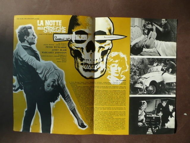 Brossura Pubblicitaria Cinema Film Notte delle Streghe 1960 Horror anni …