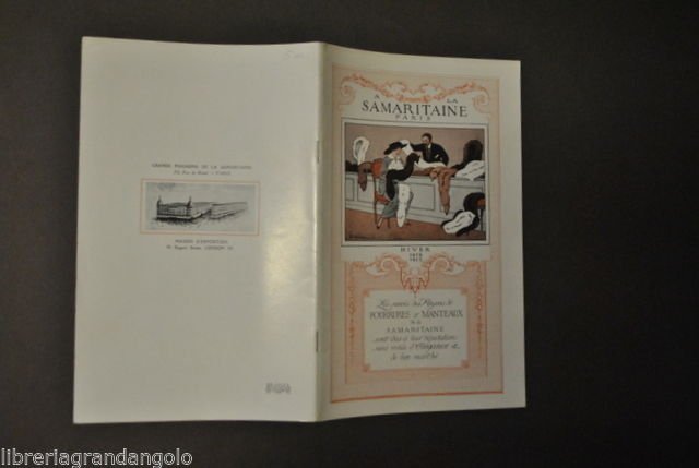 Brossura Pubblicitaria Pellicce Moda Pelli la Samaritaine Parigi Design 1912