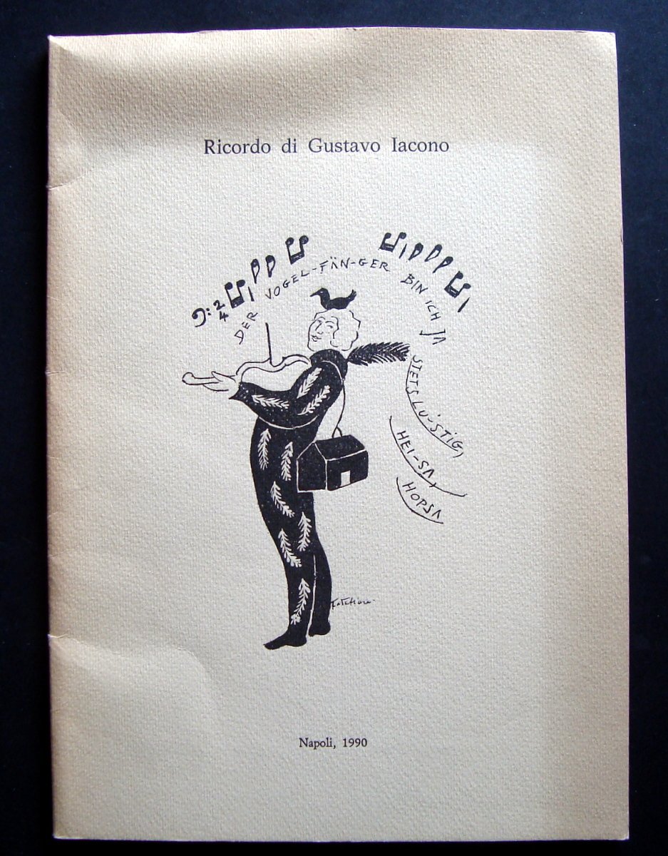 BROSSURA RICORDO DI GUSTAVO IACONE GIGLIO 1990 FILOSOFIA MEDICINA PSICOLOGIA