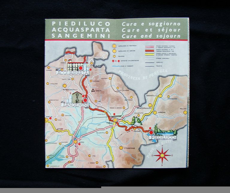 Brossura turistica Terni Piediluco Acquasparta Sangemini Turismo