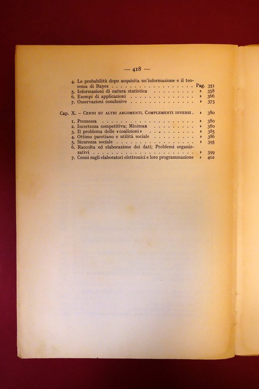 Bruno de Finetti F. Minisola Matematica per Applicazioni Economiche 1961 …