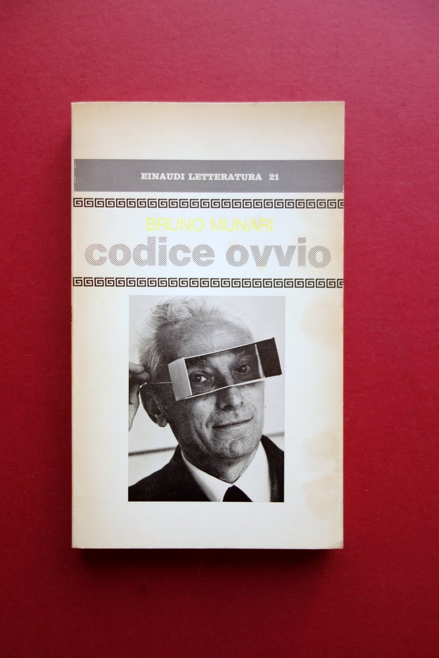 Bruno Munari Codice Ovvio Einaudi Letteratura Torino 1971 1∞ Edizione …