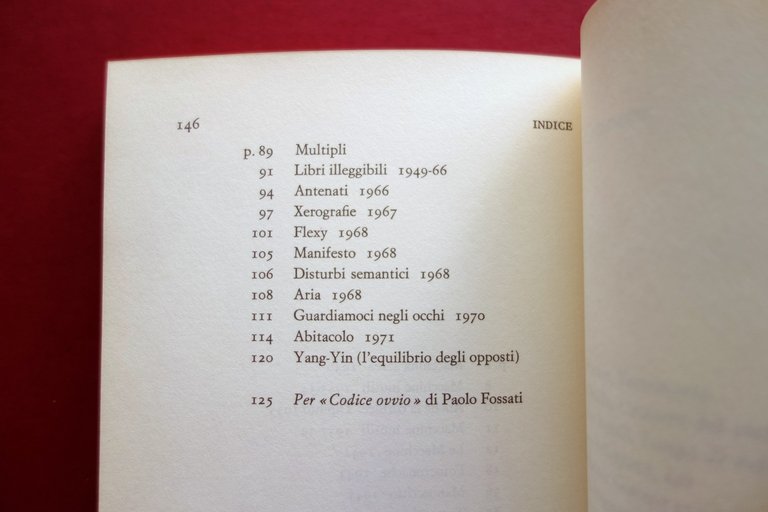 Bruno Munari Codice Ovvio Einaudi Letteratura Torino 1971 1∞ Edizione …