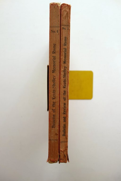 Bulletin of the Keats-Shelley Memorial Rome Rodd Gay Numeri 1-2 …